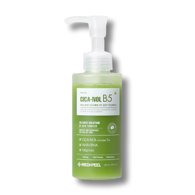 Гель-пінка для вмивання та очищення пор Medi-Peel PITOSCYCANOL B5 AHA BHA VITAMIN CAMING O2 DEEP CLEANSER