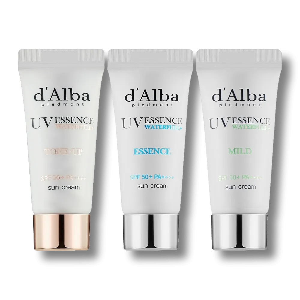 Набір для шкіри обличчя d'Alba Vegan Sun Cream 3 Piece Kit