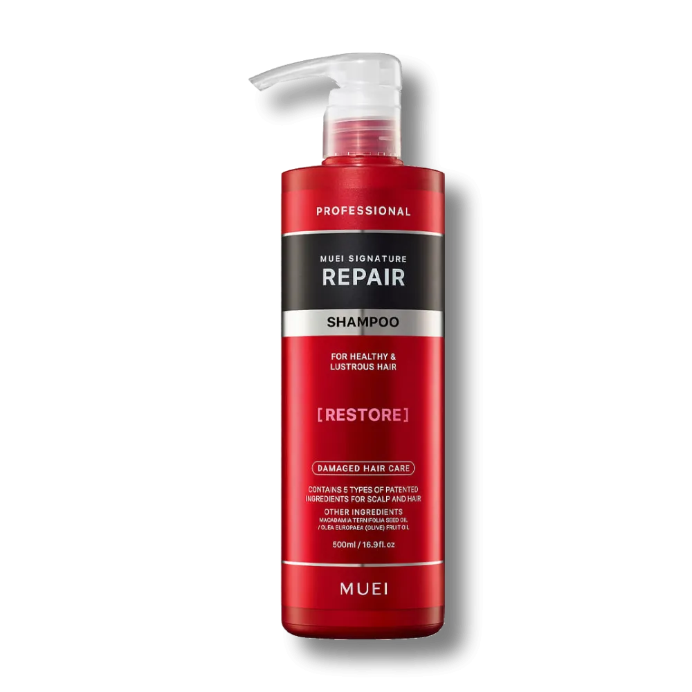 Шампунь Muei Signature Repair Shampoo For Healthy Lustrous Damage Hair 500ml (Red)