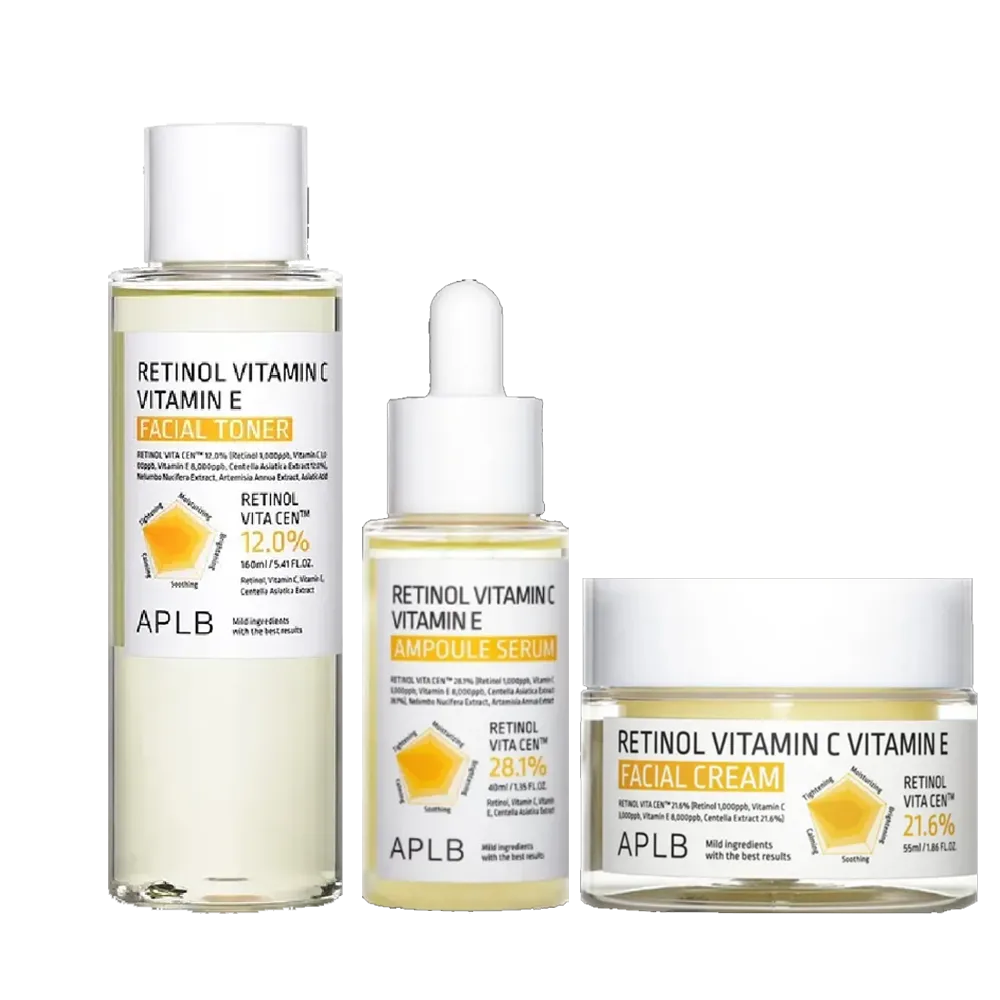 Комплект APLB Retinol Vitamin C Vitamin E 3pcs